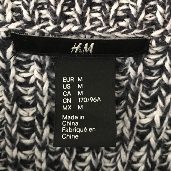 H&M Cable Knit Slouchy Sweater Round Neck Size M - Picture 7 of 10